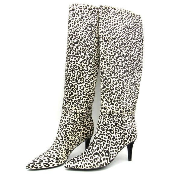 Marc Fisher Leopard Print Heeled Boots - Picture 3 of 8